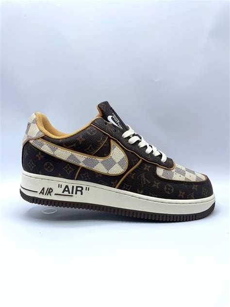 monogram damier air force 1